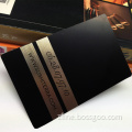 HOT!!!! cheap brushed glossy matt black metal card